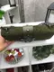 Синий - натуральный замш - каркасный стильный клатч с птицами на магнитах (0298-1)