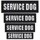 Набор шевронов 4 шт с липучкой Service Dog для служебных собак, кинологов, кинологическая служба, нашивка патч
