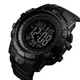 Часы наручные мужские SKMEI 1475BK BLACK, военные тактические часы. Цвет: черный