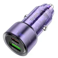Адаптер автомобильный HOCO Spacious car charger Z52 |1USB/1Type-C, 38W/3A, PD/QC|