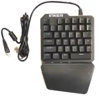 Клавіатура під одну руку ігрова RGB USB Inker K9 одноручна Чорний