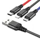Кабель HOCO X76 Combo 3-in-1 Lightning / Micro-USB / Type-C ∙ Зарядный универсальный USB провод шнур 3 в 1 для зарядки Android / iPhone
