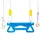 Гимнастические подвесные качели для ребенка Swing EL-2036