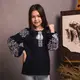 Вышиванка Moderika Древо Жизни на синем льне 146