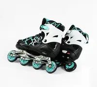 Роликові ковзани 900-ХL Best Roller колеса PU. Turquoise and Black (розмір 42-45) (151213)