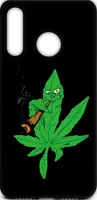 Чехол-накладка TOTO Cartoon Soft Silicone TPU Case Huawei Y7 2019 Cannabis Black