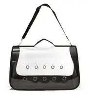Сумка для перенесення котів та собак 44x23x27 см CosmoPet CP-10M (5 люверсів) Black