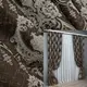 Комплект штор (2шт. 1,55х2,9м.) из ткани парча. Цвет венге с молочным. Код 1773ш 33-0735