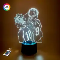 3D ночник "Хината и Кагеяма" (УВЕЛИЧЕННОЕ ИЗОБРАЖЕНИЕ)+ пульт ДУ+сетевой адаптер+батарейки (3ААА)  3DTOYSLМР