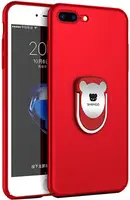 Чехол-накладка SHENGO Soft-touch holder TPU Case iPhone 8 Plus Red