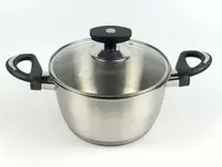 Кастрюля с крышкой Best Seller LB-1816B 18х9.8 см 2.3 л серебристая
