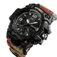 Часы наручные мужские SKMEI 1155BAG RED CAMO, брендовые мужские часы. Цвет: красный камуфляж