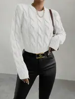 Светр AO403 Білий Oversize S-L