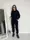Костюм из микровельвета AO207 Черный Oversize XL-3XL