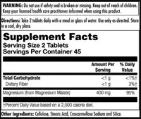 Magnesium Malate 400mg - 90 tabs
