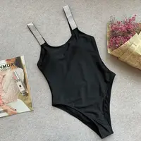 Жіночий купальник цільний 5173-black-M чорний