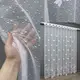Тюль (4х2,7м.) жаккард "Бабочки". Цвет белый. Код 1560т 42-0497