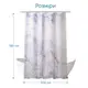 Тканевая шторка для ванной комнаты MARBLE ROSE, без колец. Размер 200х180