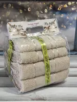 4в1 Bej  набір рушників (2 банних, 2 обличча) Mame Туреччина