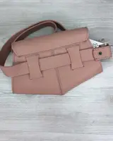 Сумка жіноча на пояс клатч «Demi» персикова