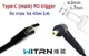 Переходник на 9v (max 5a, 45w) 4.0x1.7mm 1m з USB Type-C (male) Power Delivery PD (WITRN) тригер (A class) 1 день гар.