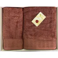 Набір рушників Arya Жаккард Sophia A107319-Dark pink 2 темно-рожевий предмет