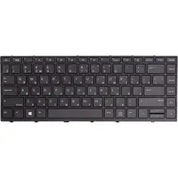 Клавиатура для ноутбука HP Probook 430 G5, 440 G5 черный, черный фрейм