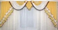 Ламбрекен на карниз 3м №28 Золотистый