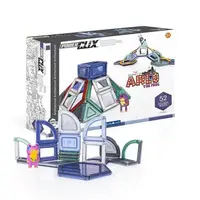 Магнитный конструктор Guidecraft PowerClix Explorer Архитектура, 52 детали (G9472)
