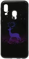 Чехол-накладка TOTO Night Light Print Glass Case Samsung Galaxy A40 Deer