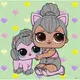 Картина по номерам "L. O. L. Surprise! TroopSurprise Kitty Queen With Kitty" 40х40 см