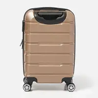 Чемодан маленький 4 колеса Ricco Grande T1ABS500gold-M