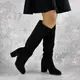 Женские сапоги на каблуке Fashion Gizmo 1426 40 размер 25,5 см Черный