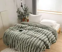 Плед Dushka Home Королевская Шиншилла 21228 200х230 см хаки