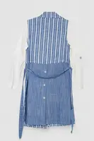 Сукня-сорочка для дівчаток з кофтиною  -уцінка, колір джинс, 247R3822-U-4