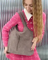 Сумка замшевая женская «Lottie» капучино