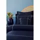 Постельное белье MieCasa сатин - Plus lacivert-beyaz синий-белый king size