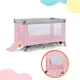 Кровать-манеж Kinderkraft Leody Pink (KCLEOD00PNK0000)