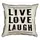 Подушка с мешковины Live love laugh 45x45 см (45PHB_14M026)