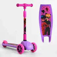 Самокат триколісний дитячий "Best Scooter". Pink and Purple (106836)