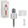 Бездротовий мікрофон караоке, bluetooth, USB, колонка Срібний