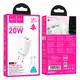 Адаптер сетевой HOCO Gentle charger N61 (Type-C to Type-C set) |1USB/1Type-C, 20W/3A, PD/QC|