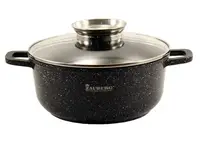 Кастрюля Zauberg Мармур 0316-BL-92001 1.2 л черная