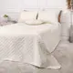 Покрывало двуспальное ТЕП Velour Ромб круглый 4-00516-22467 180х240 см молочное