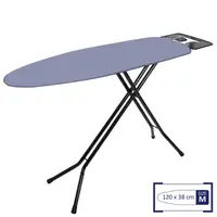 Доска для глажки Casa Si Superstandard Basic Metallic 120x38 Black/Plain Silver (CS95150G409)