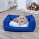 Лежанка для кота и собаки Комфорт синияя с мятным XL - 120 x 80