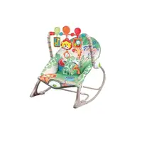 Шезлонг TiiBaby, погремушка с мелодиями, вибрация, регулировка положения. Multicolor (157122)