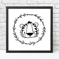 Постер в рамке Tiger logo 30x30 см (KMT_22NG015_BL)