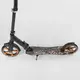 Самокат двухколесный Best Scooter 750 c ручным тормозом PU колеса. Black and Orange (88917)