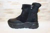 Ботинки женские черные зимние С162